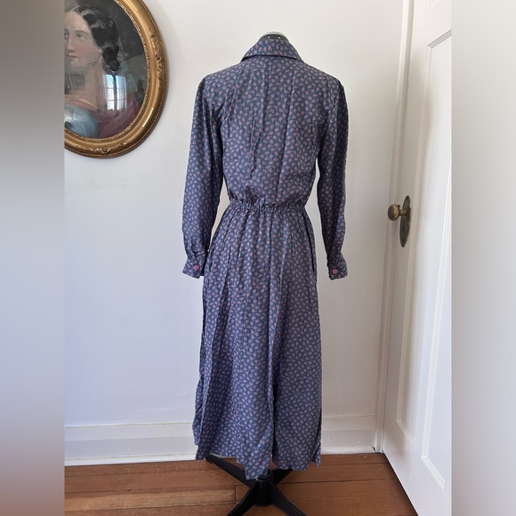 Vintage Paisley Cotton Dress Size US S - Picture 2 of 4